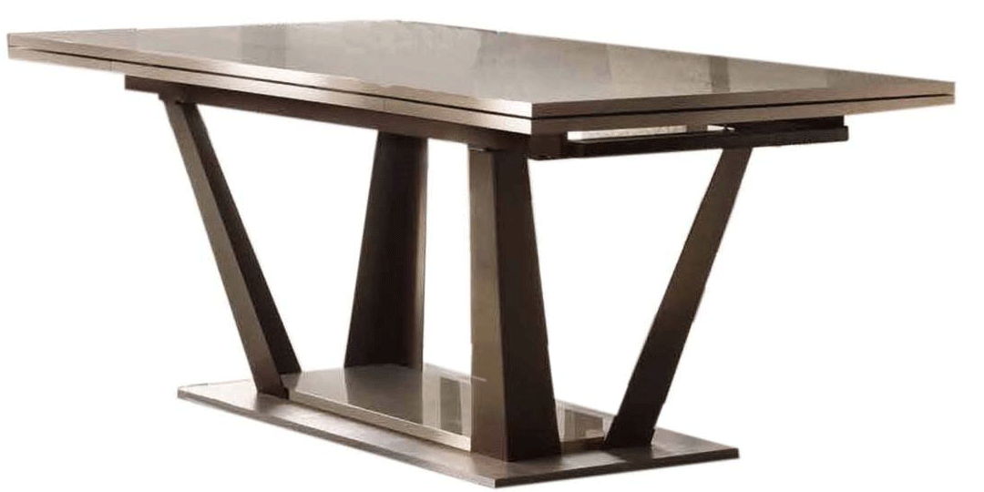 ArredoAmbra - Table With 2 Extensions - Dark Brown Arredoclassic Italy