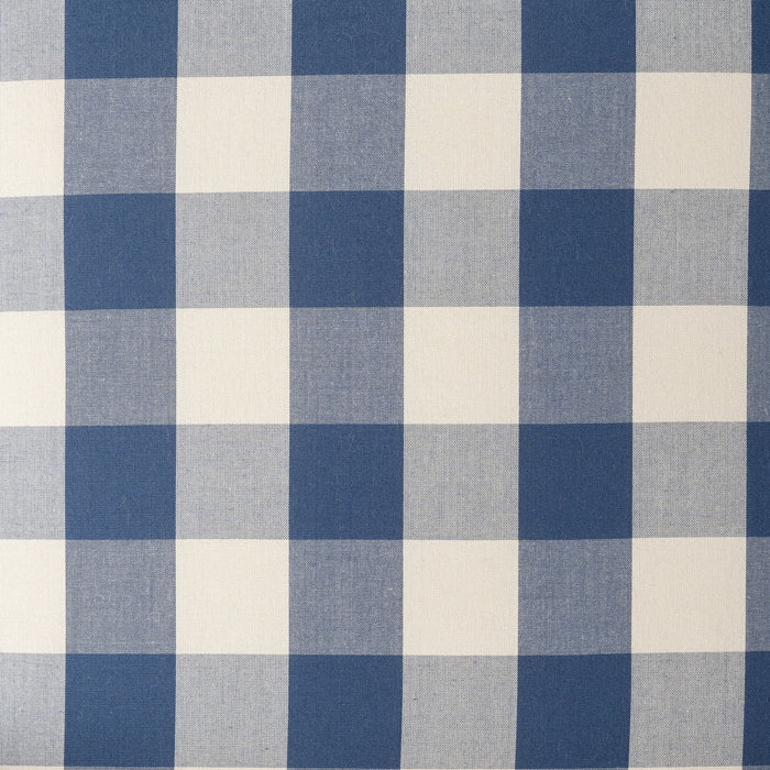 Buffalo Plaid Push Back Recliner Chair For Living Room - Blue / White Noble House
