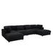Upholstered Modular Sectional & Custom Configuration And Toss Pillows Home Essentials