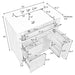 Bathroom Vanity With Flip Out Drawer, 2 Soft-Close Drawers Hearth and Haven