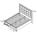 Upholstered Headboard Platform Bed With LED Lighting And Underbed Drawers Home Essentials