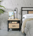 Yawan - Accent Table - Oak & Black ACME
