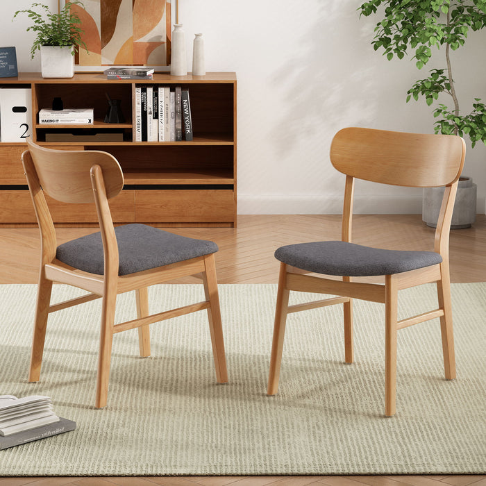 Dining Chairs With Cushioned Seat (Set of 2) Noble House