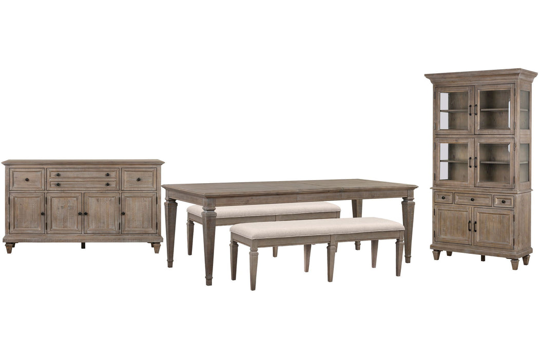 Lancaster - 5 Piece Extendable Rectangular Dining Table Set Magnussen Furniture