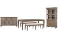 Lancaster - 5 Piece Extendable Rectangular Dining Table Set Magnussen Furniture