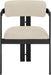 Aurum - Vegan Leather Upholstered Dining Chair With Graphite Black Base (Set of 2) Meridian Furniture