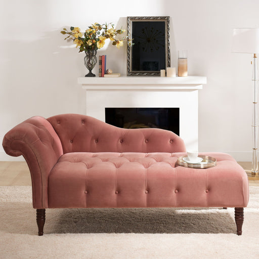 Samuel - Tufted Roll Arm Chaise Lounge Jennifer Taylor Home