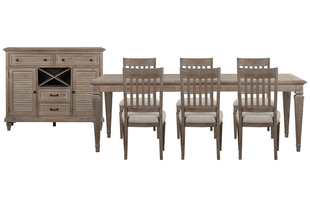 Lancaster - 8 Piece Extendable Rectangular Dining Table Set Magnussen Furniture