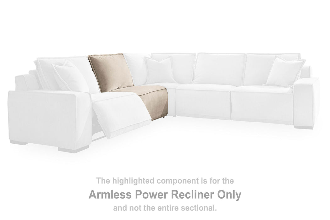 Carceri - Armless Power Recliner - Cashmere Benchcraft®