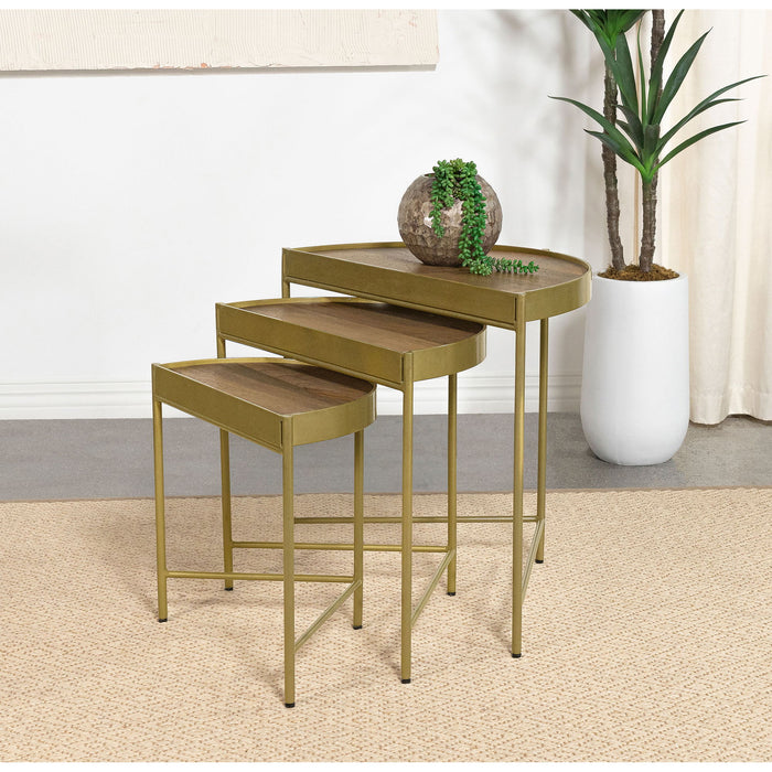 Darlene - 3 Piece Nesting Table Set - Brown Furniture Max