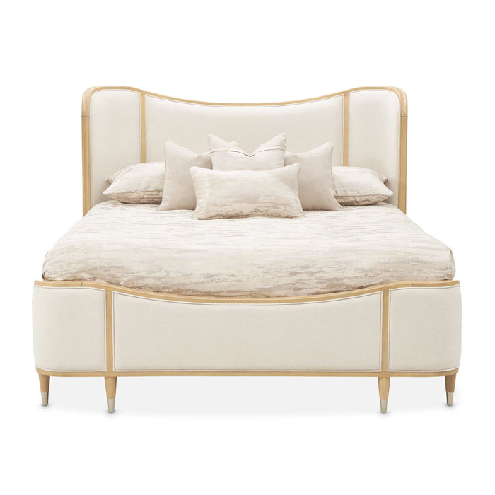 Camellia Field - Upholstered Panel Bed Michael Amini