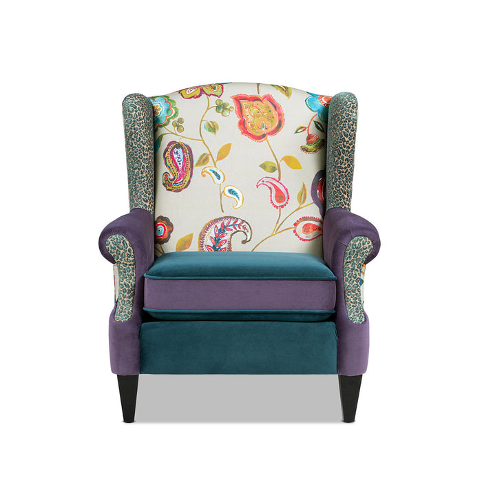 Anya - Boho Chic Wingback Accent Arm Chair Jennifer Taylor Home
