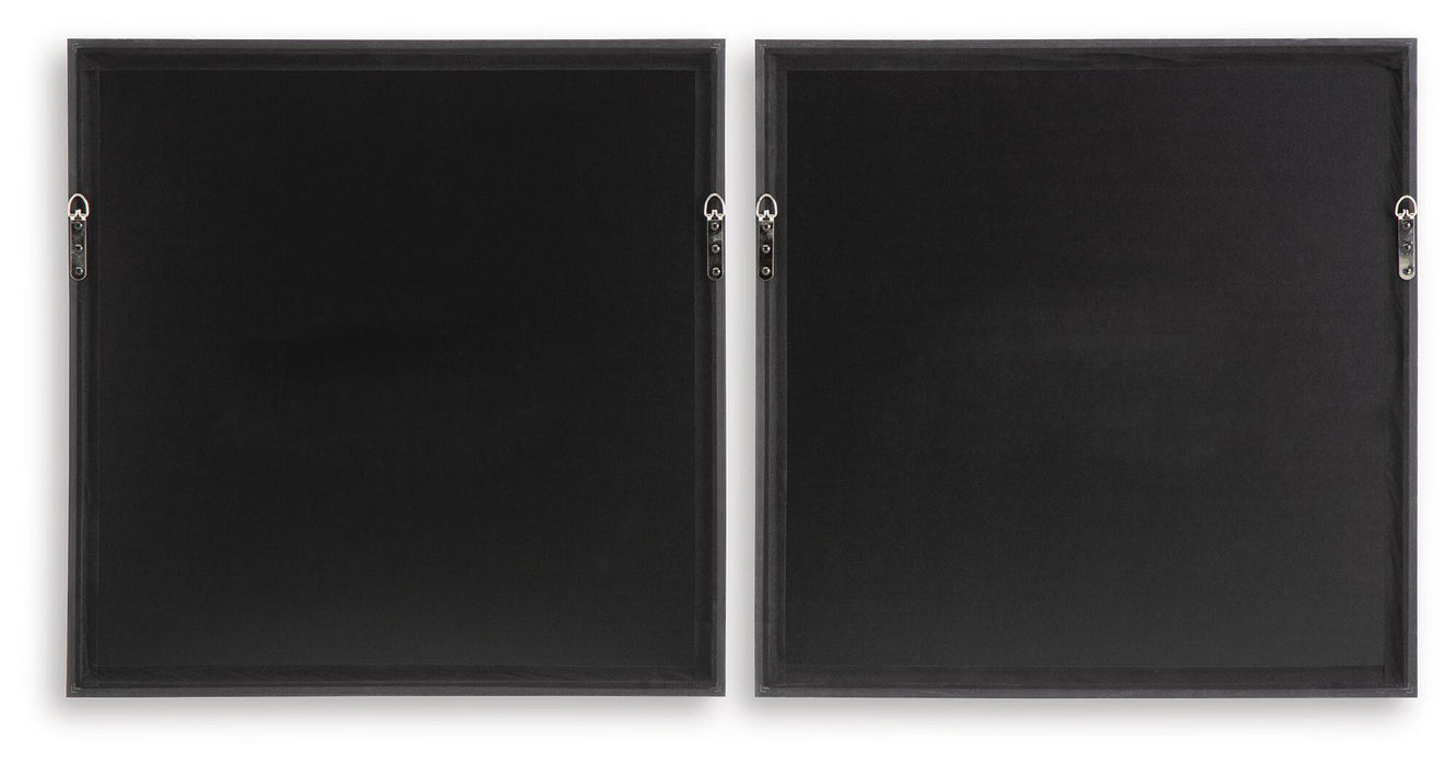 Dirkgrove - Wall Art Set (Set of 2) - Black / White / Brown Signature Design by Ashley®