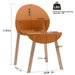 4 Piece Set Of Single Chairs, Traditional Elements With Round Table Home Essentials