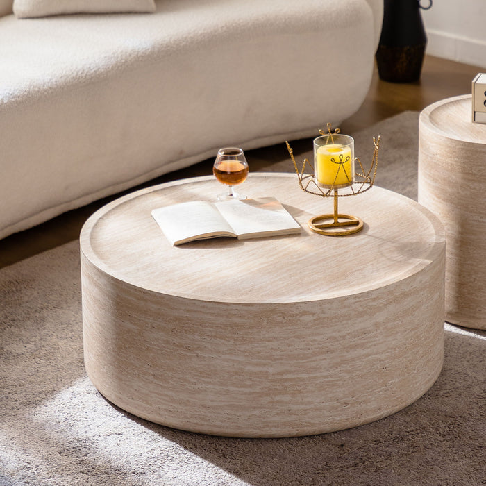 Modern Round Table With Mars Pattern For Living Room Home Essentials