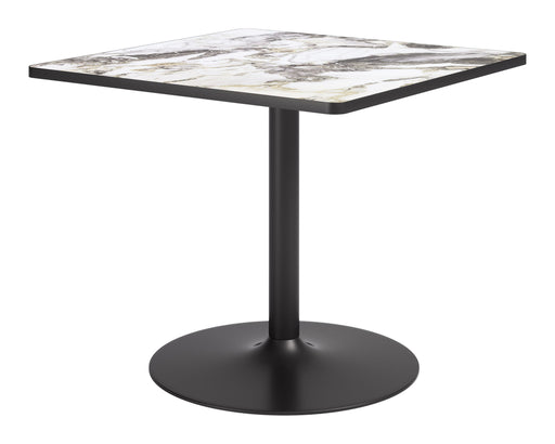 Caliza - Dining Table - Gray / Black Zuo Modern