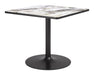 Caliza - Dining Table - Gray / Black Zuo Modern