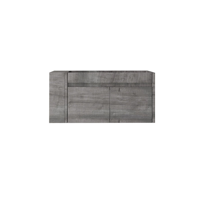 Floating Bathroom Vanity Cabinet, Soft Close Double Drawers, Open Side Storage, Wall Mounted, Cabinet Only Home Essentials