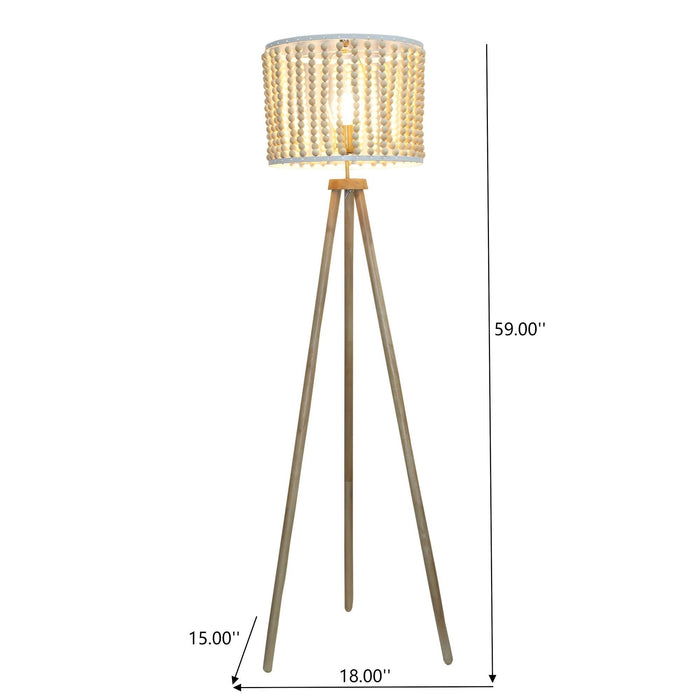 Brillo - 3 Legged Floor Lamp - Brown Ashcroft Furniture