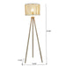 Brillo - 3 Legged Floor Lamp - Brown Ashcroft Furniture