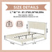 Upholstered Bed With Tufted Headboard Home Essentials
