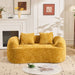 Curved 2 Person Compress Sofa With Armrests, Includes Pillows Home Essentials