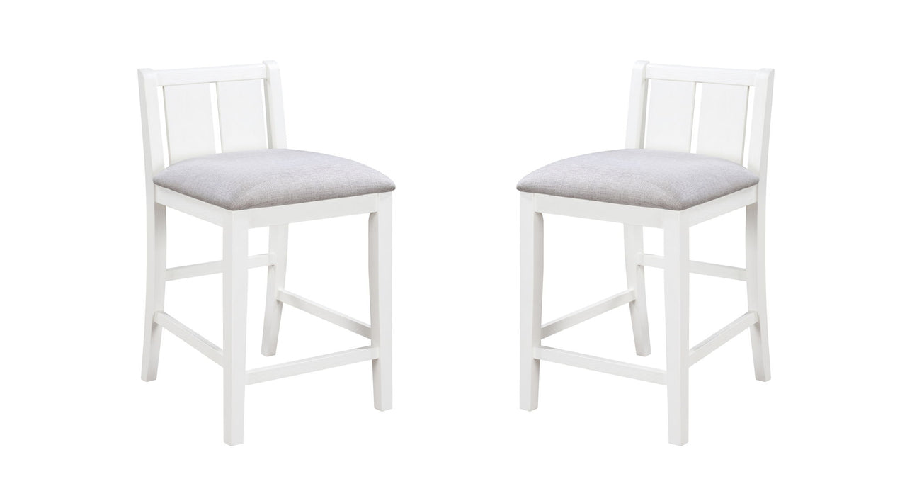Graham - 20" Upholstered Seat Counter Height Chair (Set of 2) Lilola Home