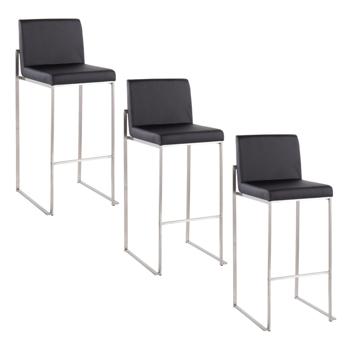 Fuji - Contemporary And Modern Elegance High Back Barstool Lumi Source