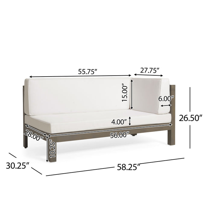 Brava - X Back Corner Bench