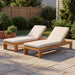 Outdoor Chaise Lounge With 5 Position Adjustable Backrest Noble House