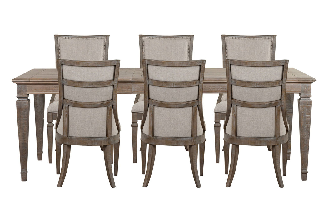 Lancaster - 7 Piece Extendable Rectangular Dining Table Set Magnussen Furniture
