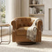 360° Swivel Accent Chair With Curved Back Noble House