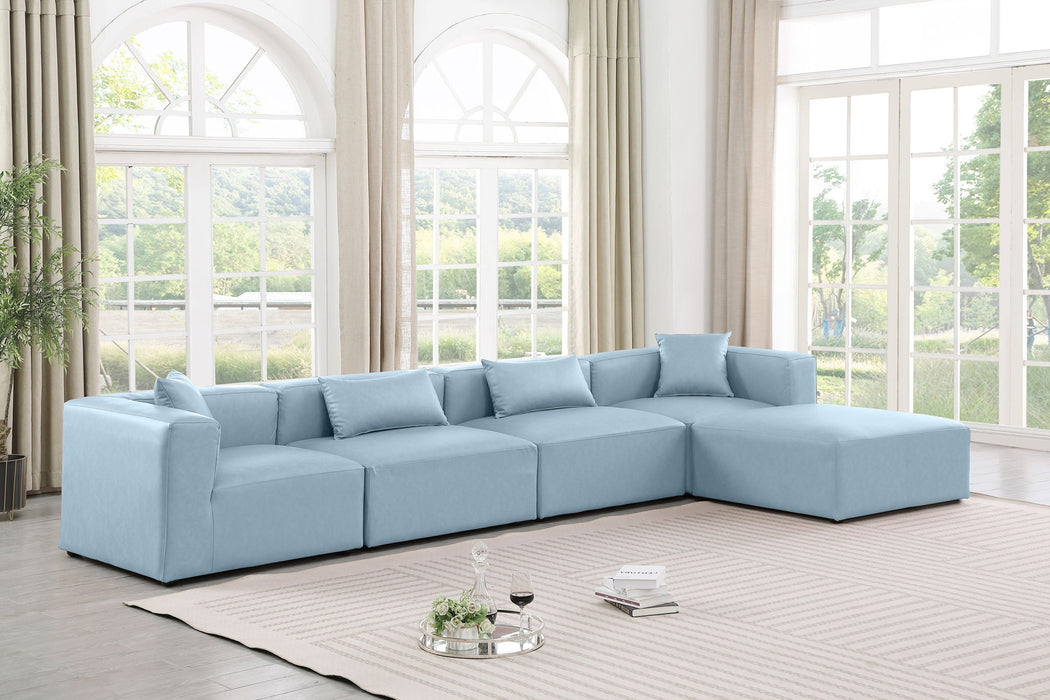 Cube - 5 Piece Modular Sectional With Chaise Meridian Furniture
