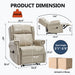 Manual Recliner Chair With Heavy Duty Motion Mechanism, 8 Vibrating Nodes And 3 Massage Modes For Living Room Home Essentials