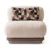 Bristol Point - Armless Chair - Fawn / Saddle Brown Michael Amini
