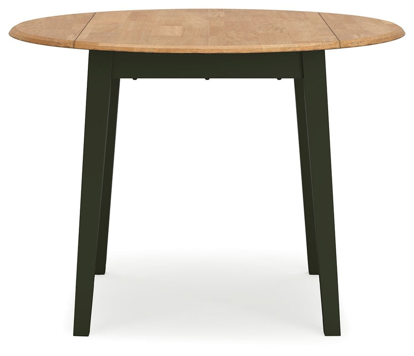 Gesthaven - Round Dining Room Drop Leaf Table Set Signature Design by Ashley®