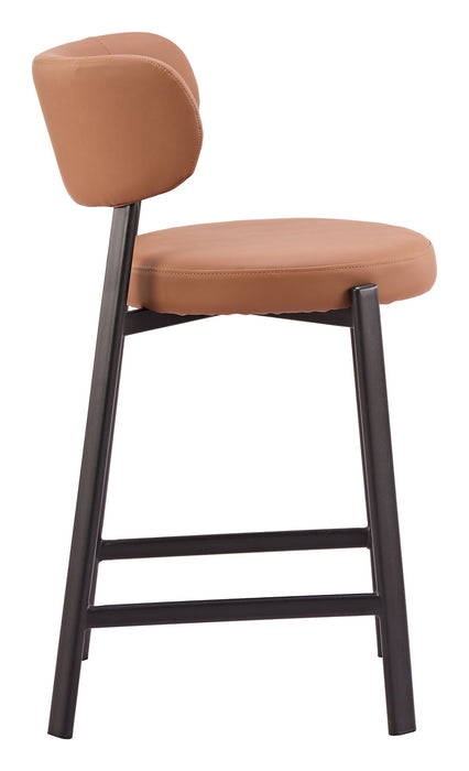 Prairie - Counter Stool (Set of 2) - Brown Zuo Modern