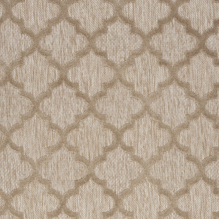 4' X 6' Ikat Indoor / Outdoor Area Rug - Natural Beige