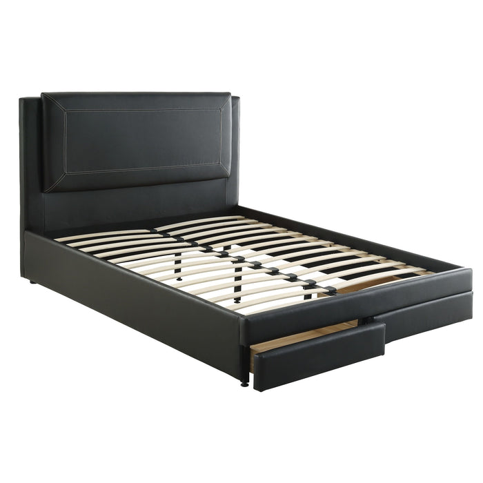 Modern Bed With Storage Drawers Home Essentials