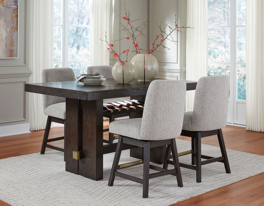 Burkhaus - Rectangular Counter Table Set Signature Design by Ashley®