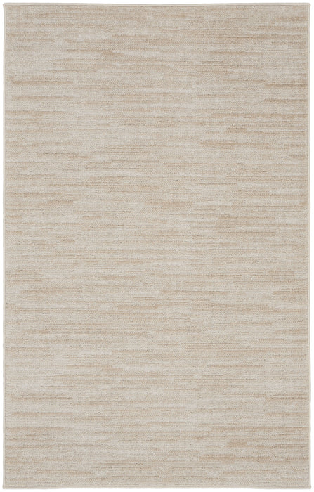 3' X 5' Non Skid Indoor / Outdoor Area Rug - Ivory / Beige