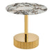 End Table For Living Rooms - Gold / White Home Essentials