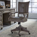 Lancaster - Fully Upholstered Swivel Chair - Dove Tail Gray Magnussen Furniture