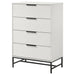 Taraval - 4 Drawer Chest - White Furniture Max