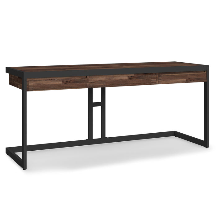 Erina - Large Desk - Distressed Charcoal Brown