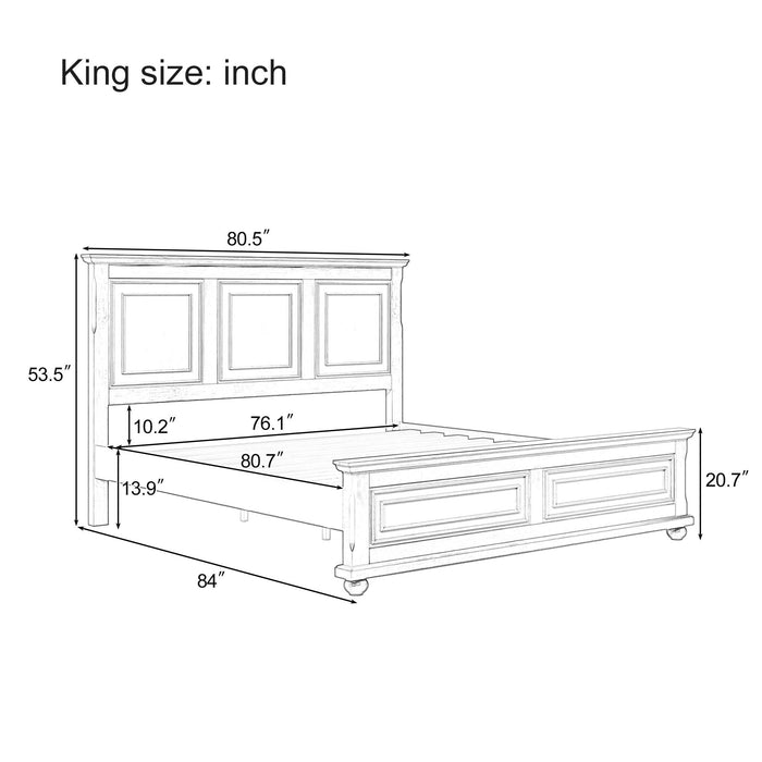 Vintage Tall Headboard Bed Hearth and Haven