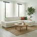 L-Shaped Modular Sofa With Double Layer Cushion Noble House