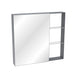 Medicine Cabinet, Wall Mounted Bathroom Mirror With Storage, Adjustable Shelves - Black Brown Home Essentials