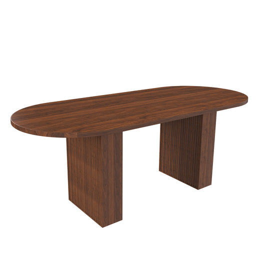 Modern Farmhouse Oval Dining Table With Slim Base Home Essentials