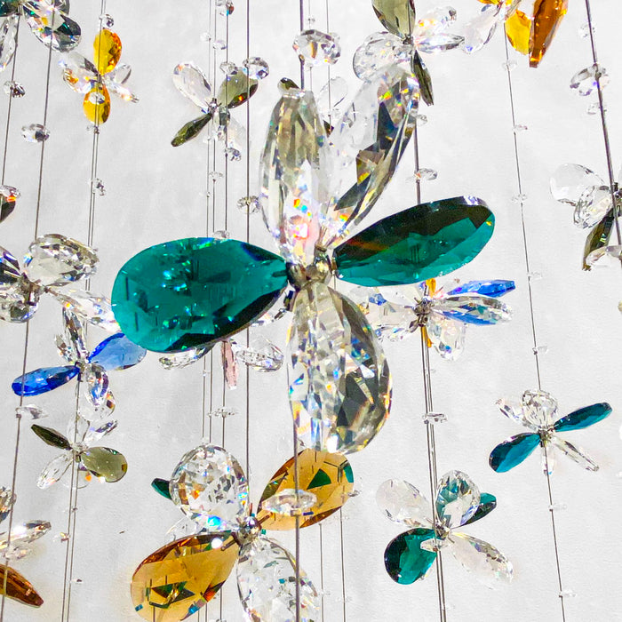 Michael Amini Lighting - Wings Of Color Crystal LED Chandelier - Clear Michael Amini